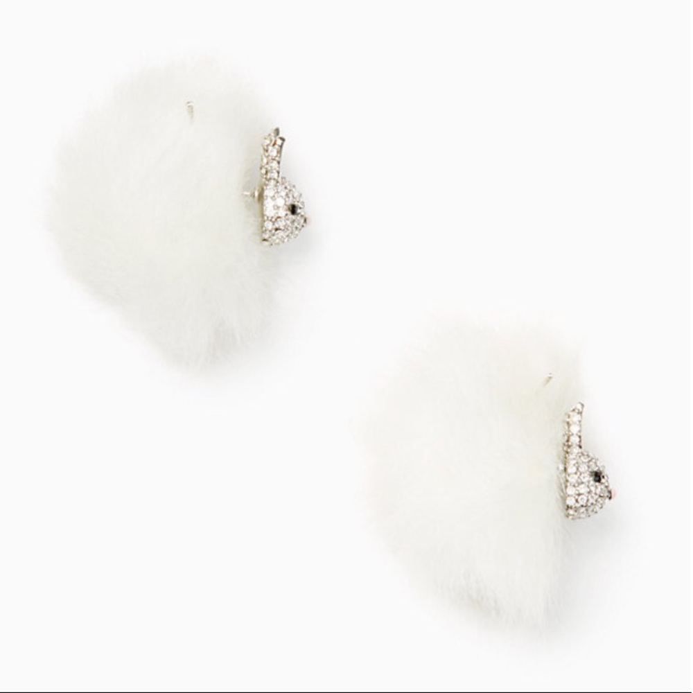 Kate Spade Bunny Rabbit Reversible Earrings - Picture 3 of 5